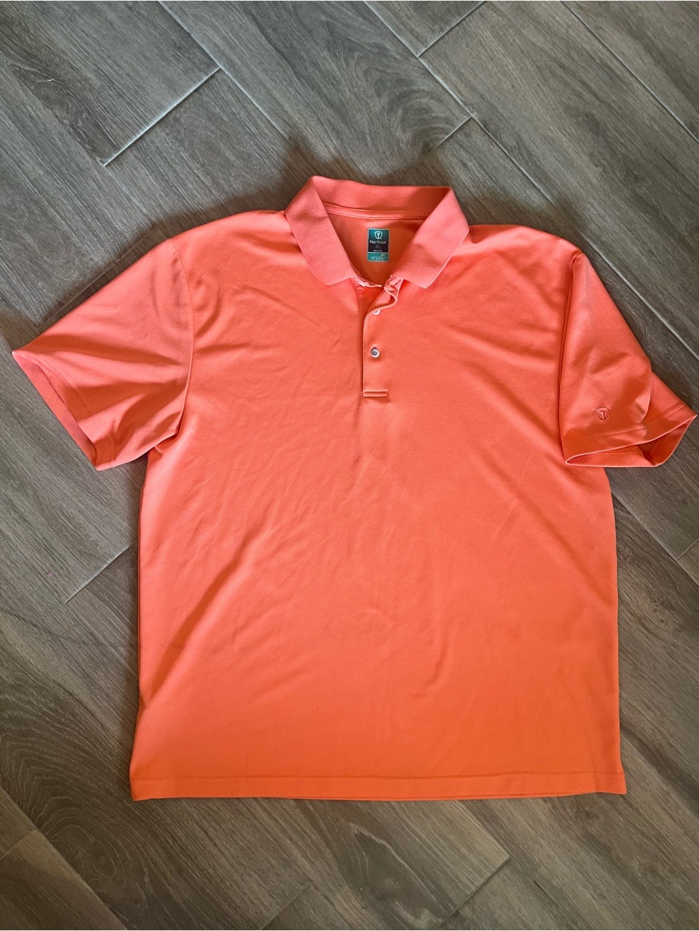 PRO TOUR Men’s Coral Short-Sleeve Polo